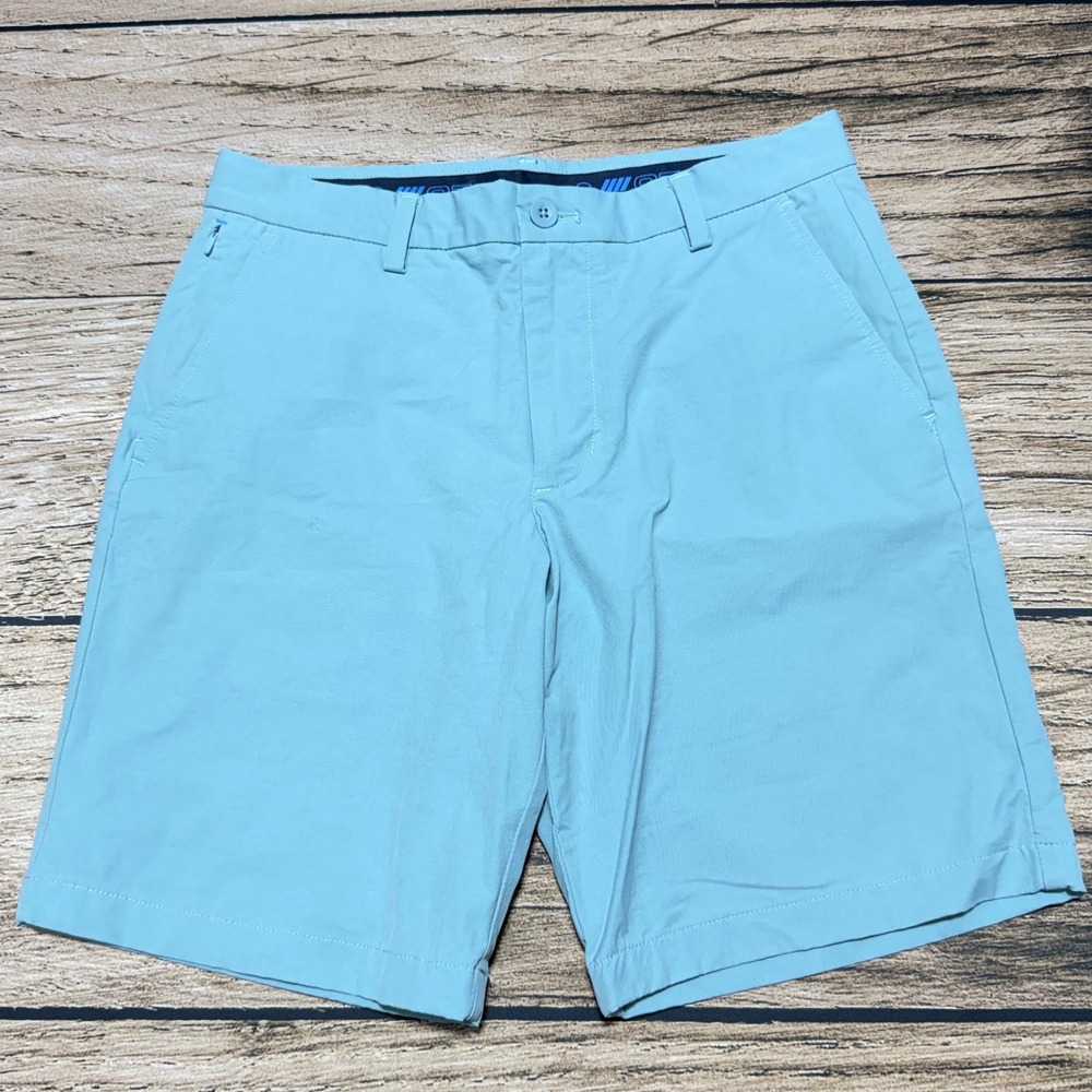 Vineyard Vines OTG On The Go Shorts Mens 30 Light Blue Performance Golf Casual